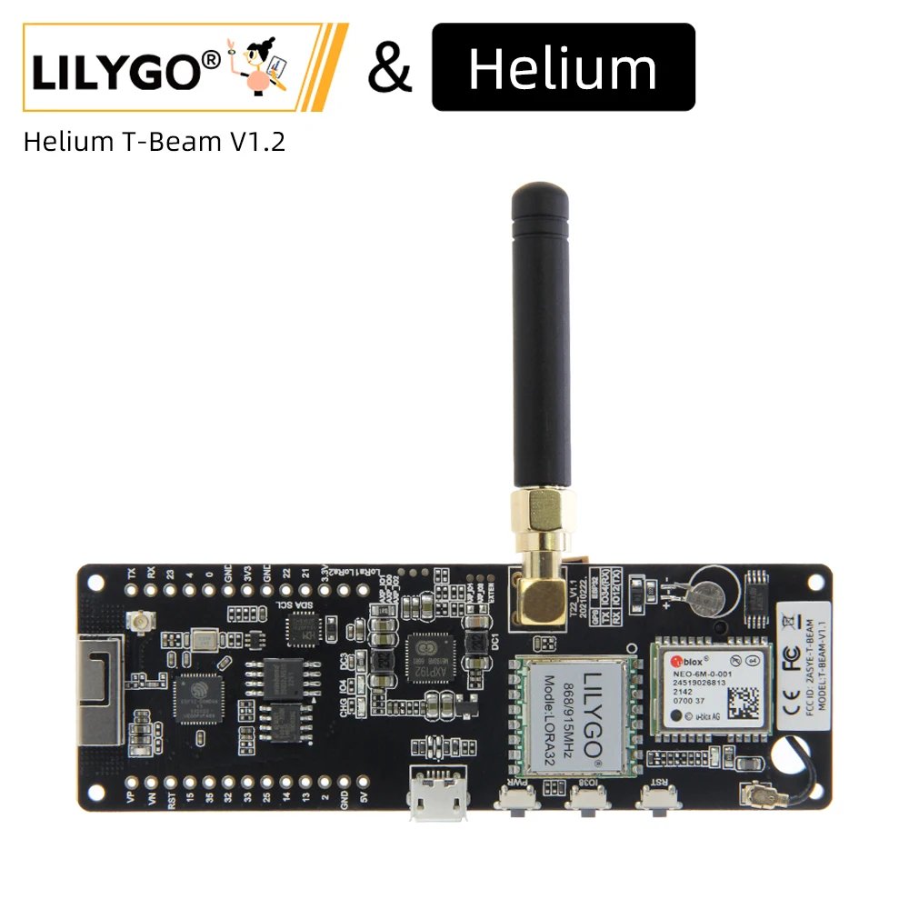 1 Carte de Développement LoRa ESP32 avec GPS NEO-6M & Support Batterie 📡 LILYGO® Helium T-Beam V1.2 – Image 1