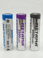 Pile au Lithium Rechargeable 18650 – METAMA – 3.7V