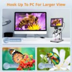 Microscope Numérique Hayve DM9 – Écran LCD 7" TV  – Zoom 10X à 1200X – 12MP – 1080FHD – Image 10
