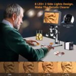 Microscope Numérique Hayve DM9 – Écran LCD 7" TV  – Zoom 10X à 1200X – 12MP – 1080FHD – Image 7