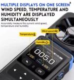 FNIRSI FAM-02 — Anémomètre professionnel 3-en-1 (Vitesse du vent, Température & Humidité) – Image 3