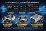 Régulateur de vitesse Moteur DC Contrôleur PWM Haute Puissance DC 10–55V / 40A /60A