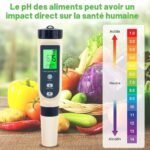 PH-Mètre de précision Testeur 5 en 1 pH / TDS / EC / Salinité / Température – Image 2