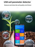 Testeur de Sol Haute Qualité PH/EC 8-en-1 – Détecteur Intelligent de Fertilité du Sol – Image 2