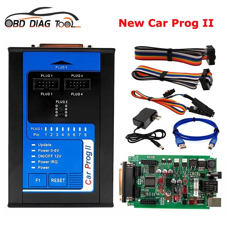 1 CarProg2 Reprogrammation ECU. Réinitialisation Airbag Programmeur OBD2 pour Diagnostic Automobile – Image 1