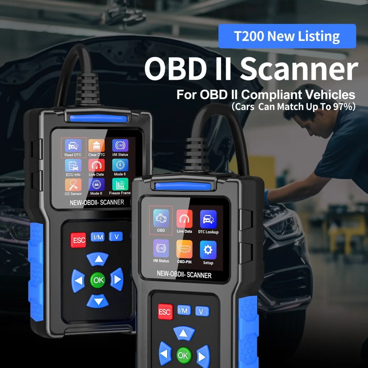 1 JDiag T200 – Scanner Automobile OBD2 et Lecteur de Codes de Défaut – Image 1