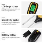 Testeur de sol 6 en 1 numérique – pH, humidité, température, fertilité, lumière et humidité de l’air | Sonde précise pour jardin et plantes – Image 6