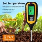 Testeur de sol 6 en 1 numérique – pH, humidité, température, fertilité, lumière et humidité de l’air | Sonde précise pour jardin et plantes – Image 11