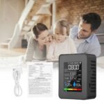 HOMEFISH – Testeur de Qualité de l'Air 5 en 1 🌡️ Température | 💧 Humidité | 🌿 CO₂ | 🏭 TVOC | ⚠️ HCHO – Image 6
