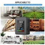 HOMEFISH – Testeur de Qualité de l'Air 5 en 1 🌡️ Température | 💧 Humidité | 🌿 CO₂ | 🏭 TVOC | ⚠️ HCHO – Image 5