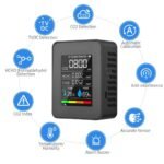 HOMEFISH – Testeur de Qualité de l'Air 5 en 1 🌡️ Température | 💧 Humidité | 🌿 CO₂ | 🏭 TVOC | ⚠️ HCHO – Image 4