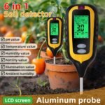 Testeur de sol 6 en 1 numérique – pH, humidité, température, fertilité, lumière et humidité de l’air | Sonde précise pour jardin et plantes – Image 4