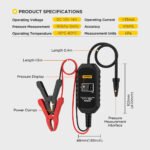 AUTOOL PT502 – Manomètre Numérique de Pression et de Vide au diagnostic automobile(-101 kPa à 0 kPa) – Image 7