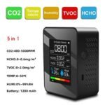 HOMEFISH – Testeur de Qualité de l'Air 5 en 1 🌡️ Température | 💧 Humidité | 🌿 CO₂ | 🏭 TVOC | ⚠️ HCHO – Image 2