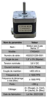 Moteurs Pas à Pas NEMA 17 (0,3 Nm à 0,7 Nm) 🔷 Précision et Robustesse – Image 11