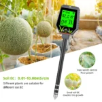 Testeur Numérique de Sol7 en 1  YY-1088-NY  pH, EC, Humidité, Température, Luminosité et Fertilité pour Jardin et Plantes – Image 6
