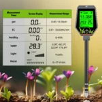 Testeur Numérique de Sol7 en 1  YY-1088-NY  pH, EC, Humidité, Température, Luminosité et Fertilité pour Jardin et Plantes – Image 10