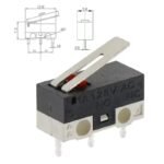 Micro-interrupteur de fin de course 1A 125/250V AC DC – Image 4