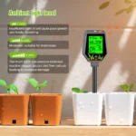 Testeur Numérique de Sol7 en 1  YY-1088-NY  pH, EC, Humidité, Température, Luminosité et Fertilité pour Jardin et Plantes – Image 4