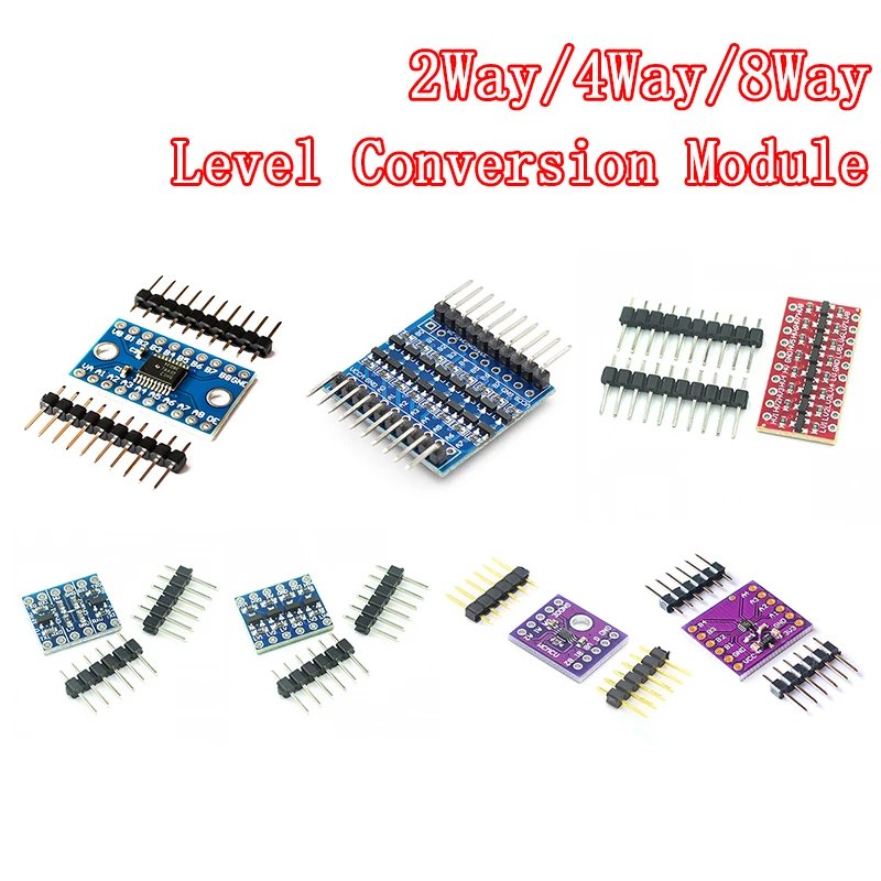 1 Convertisseur de niveau logique bidirectionnel (2, 4 et 8 canaux) – Compatible Arduino, I²C, UART, TTL – Image 1