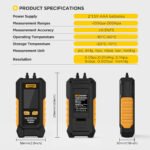 AUTOOL PT503 Manomètre Différentiel Numérique Portable Diagnostic automobile – Image 2