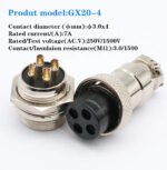 Connecteur d'Aviation GX20 – Connecteur Circulaire Rapide Ø20 mm – Image 14