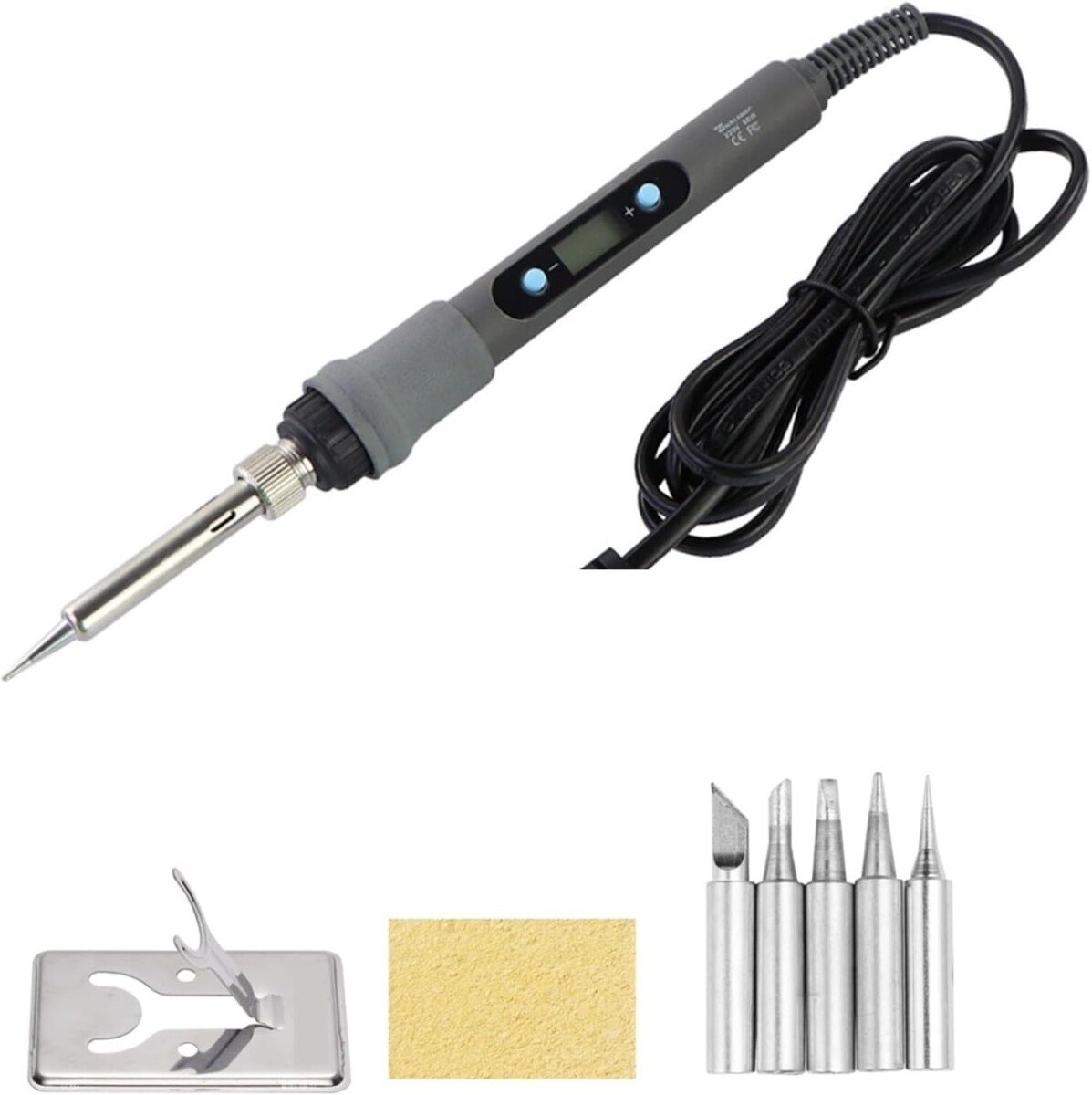 61g3ZgO8IaL._AC_SL1500_ Fer à Souder Électrique SUMSOUR 80W – Température Réglable avec Affichage Numérique (110V / 220V) – Image 1