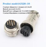 Connecteur d'Aviation GX20 – Connecteur Circulaire Rapide Ø20 mm – Image 7