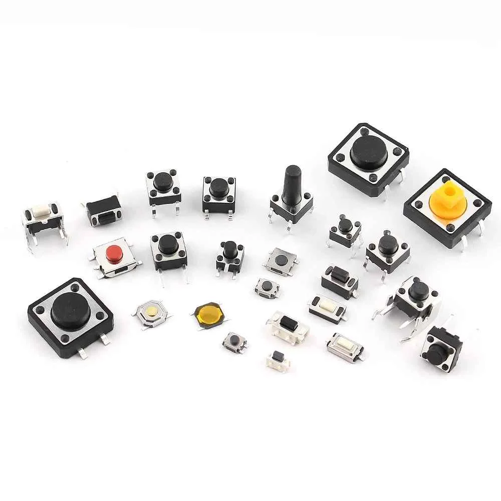 1-39 Interrupteur switches Bouton Poussoir tactiles DIP, SMD et Side – Image 1
