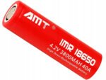Batterie Rechargeable Li-Ion 18650 – 3800 mAh, 4,2 V (Rouge) – Image 4