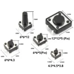 Interrupteur switches Bouton Poussoir tactiles  DIP, SMD et Side – Image 6