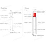 Lampe LED: 3 / 5 / 8 / 10 mm Transparente Chapeau de Paille Piranha , 4 broches broches 2 broches – Image 3